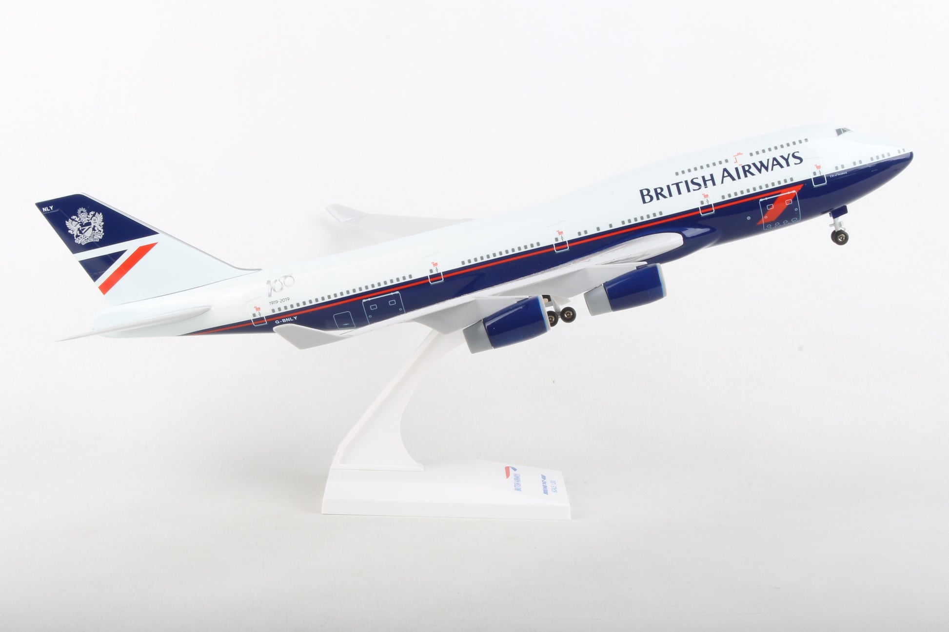 SKR1030 SKYMARKS BRITISH 747-400 1/200 W/GEAR LANDOR
